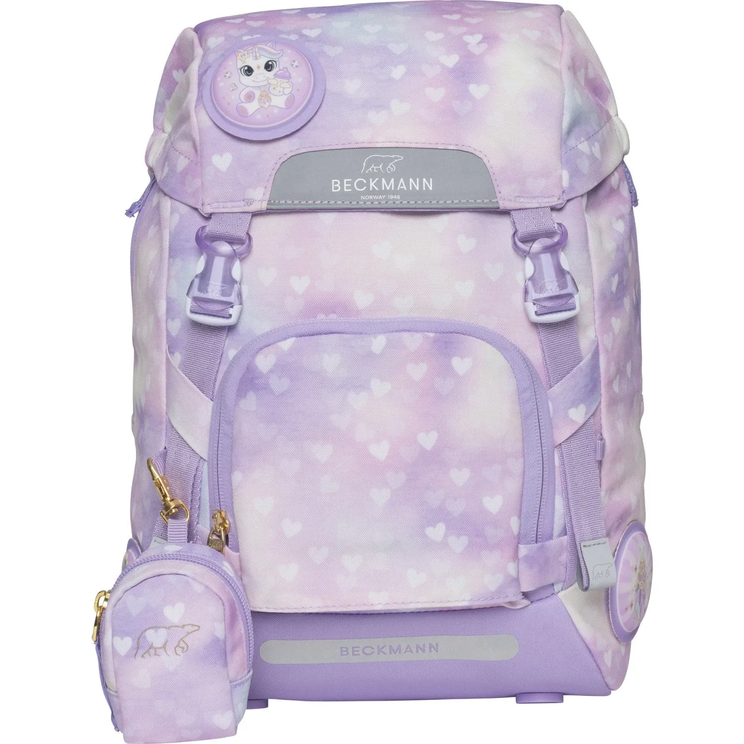 Beckmann Unicorn Princess Purple Classic School Bag