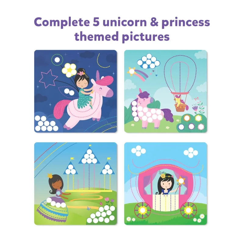 Dot It with Magnets - Unicorns & Princesses | Repeatable Magnetic Art Activity (ages 3-7)