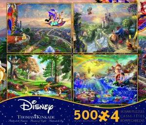 Enchanted Moments 4 in 1 Disney Dream Collection Puzzle for Magical Family Fun