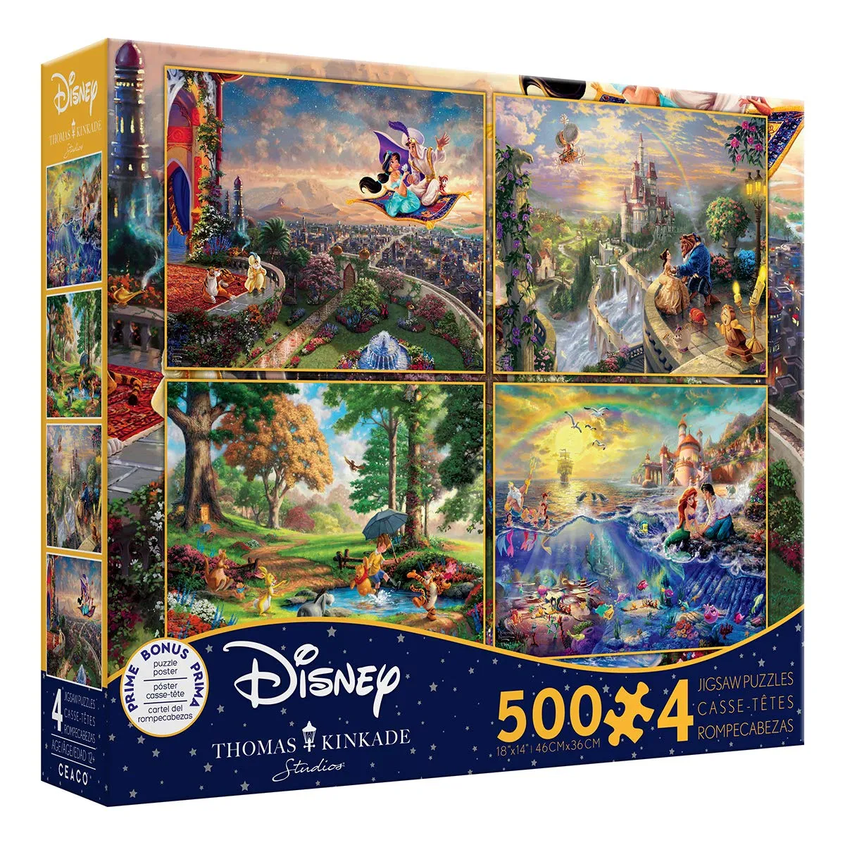 Enchanted Moments 4 in 1 Disney Dream Collection Puzzle for Magical Family Fun