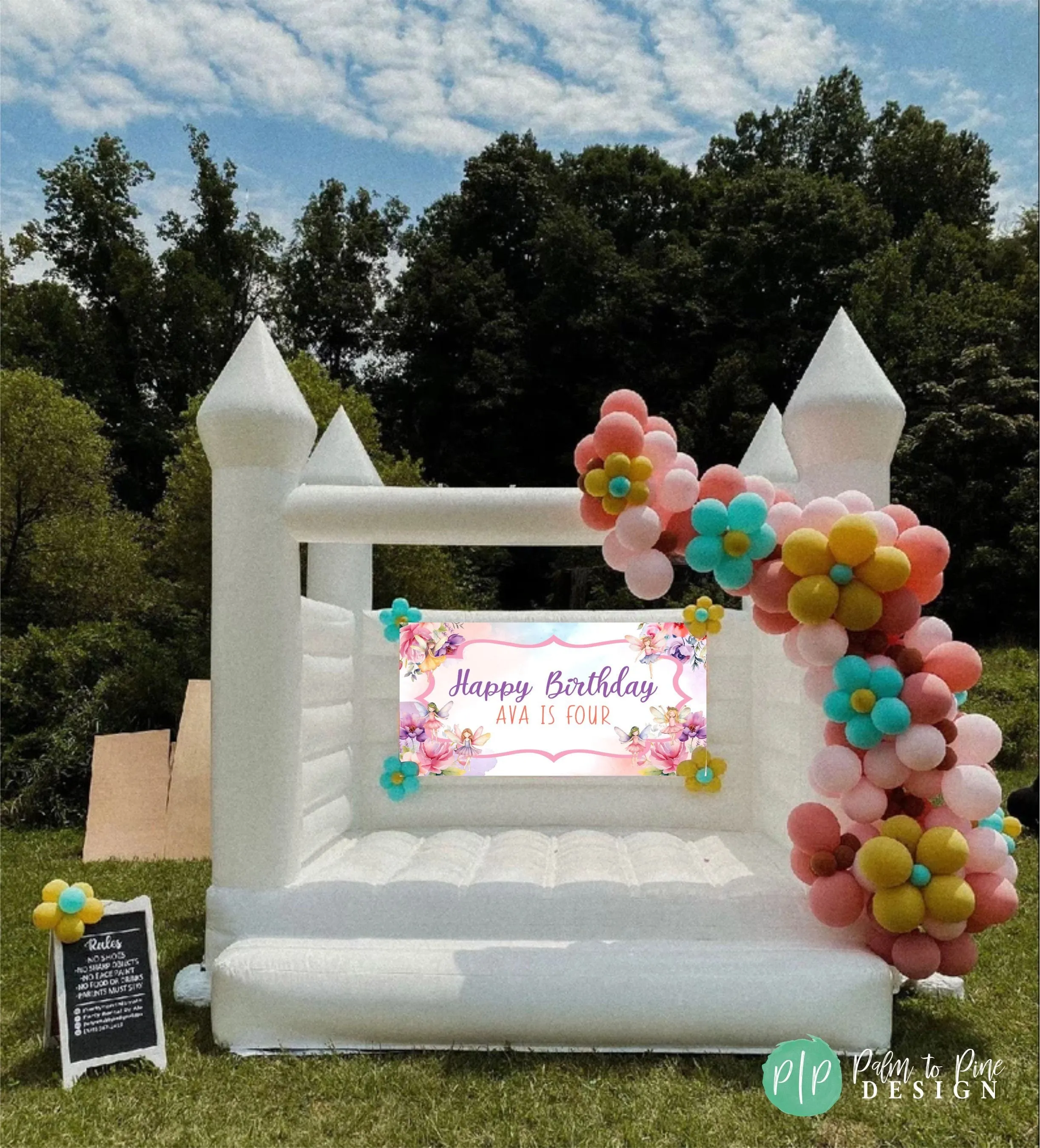 Fairy First Birthday Banner