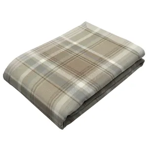 Heritage Beige Cream Tartan Throws & Runners