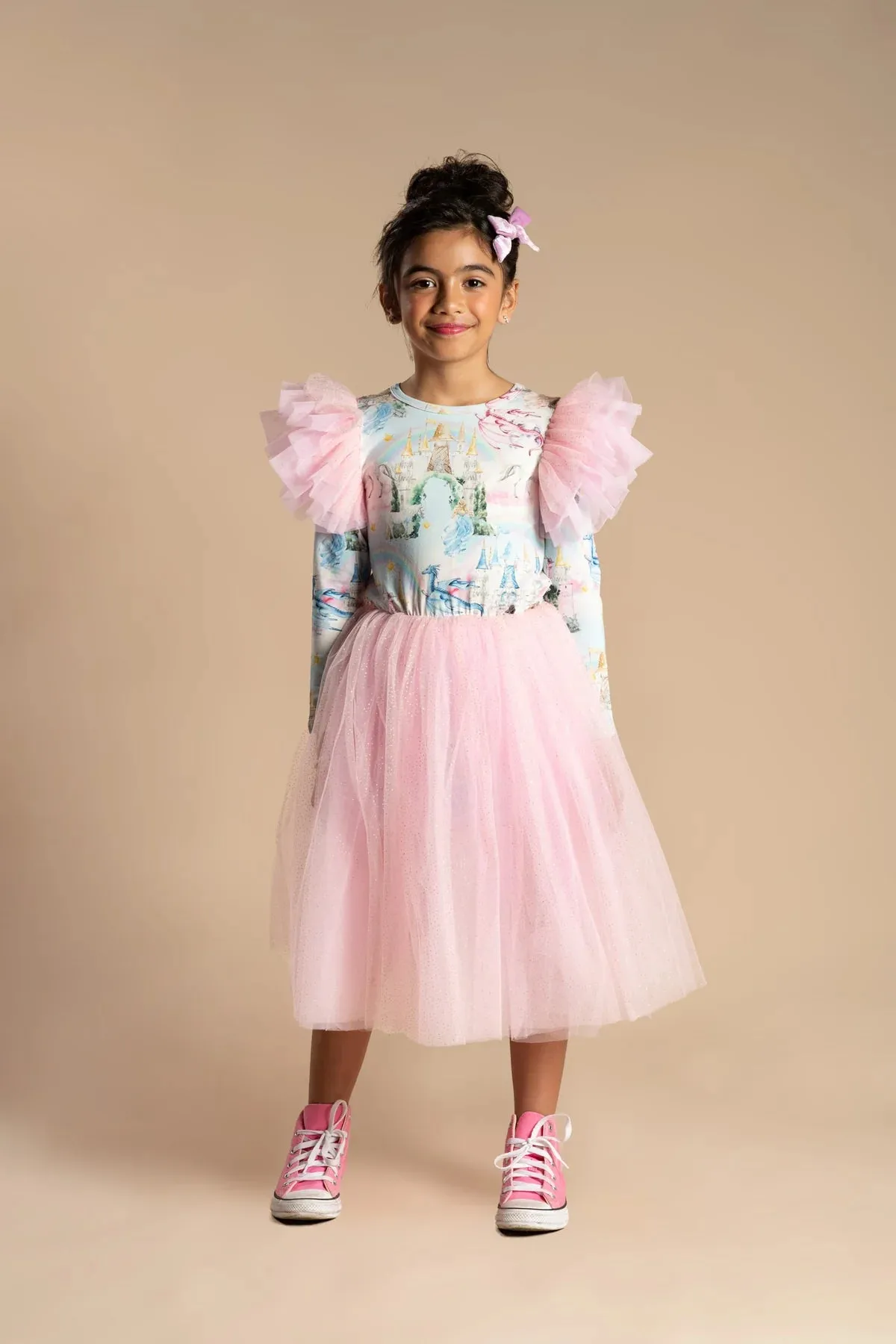 ROCK YOUR KID | FAIRY TALES LONG SLEEVE FLOUNCE DRESS