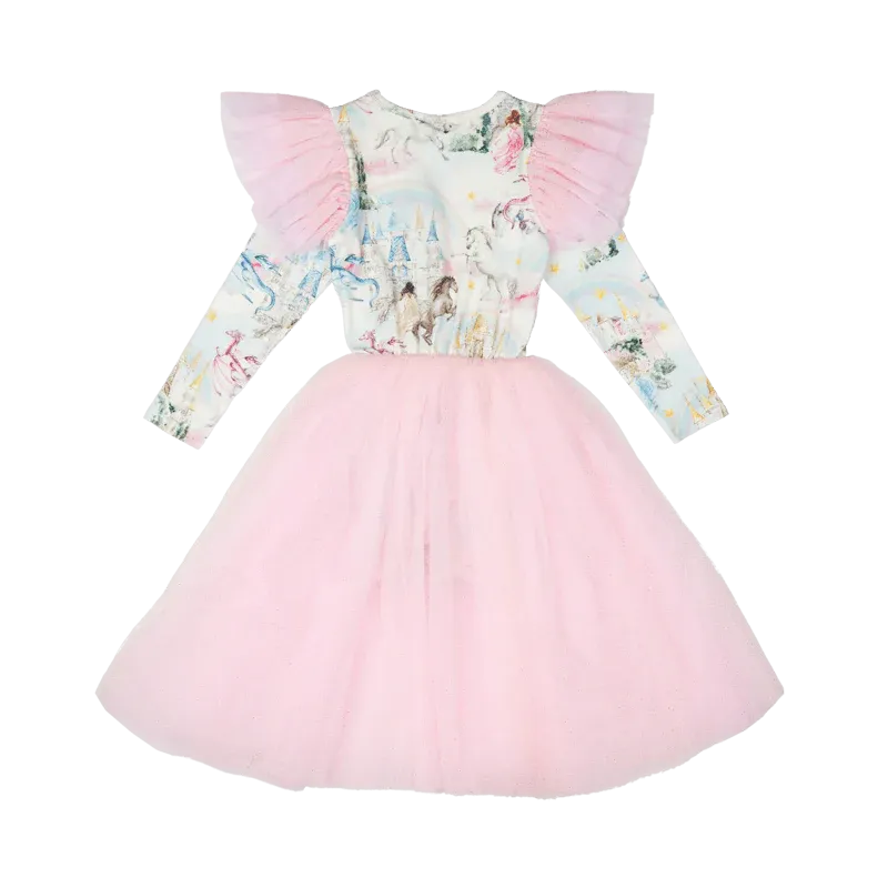 ROCK YOUR KID | FAIRY TALES LONG SLEEVE FLOUNCE DRESS