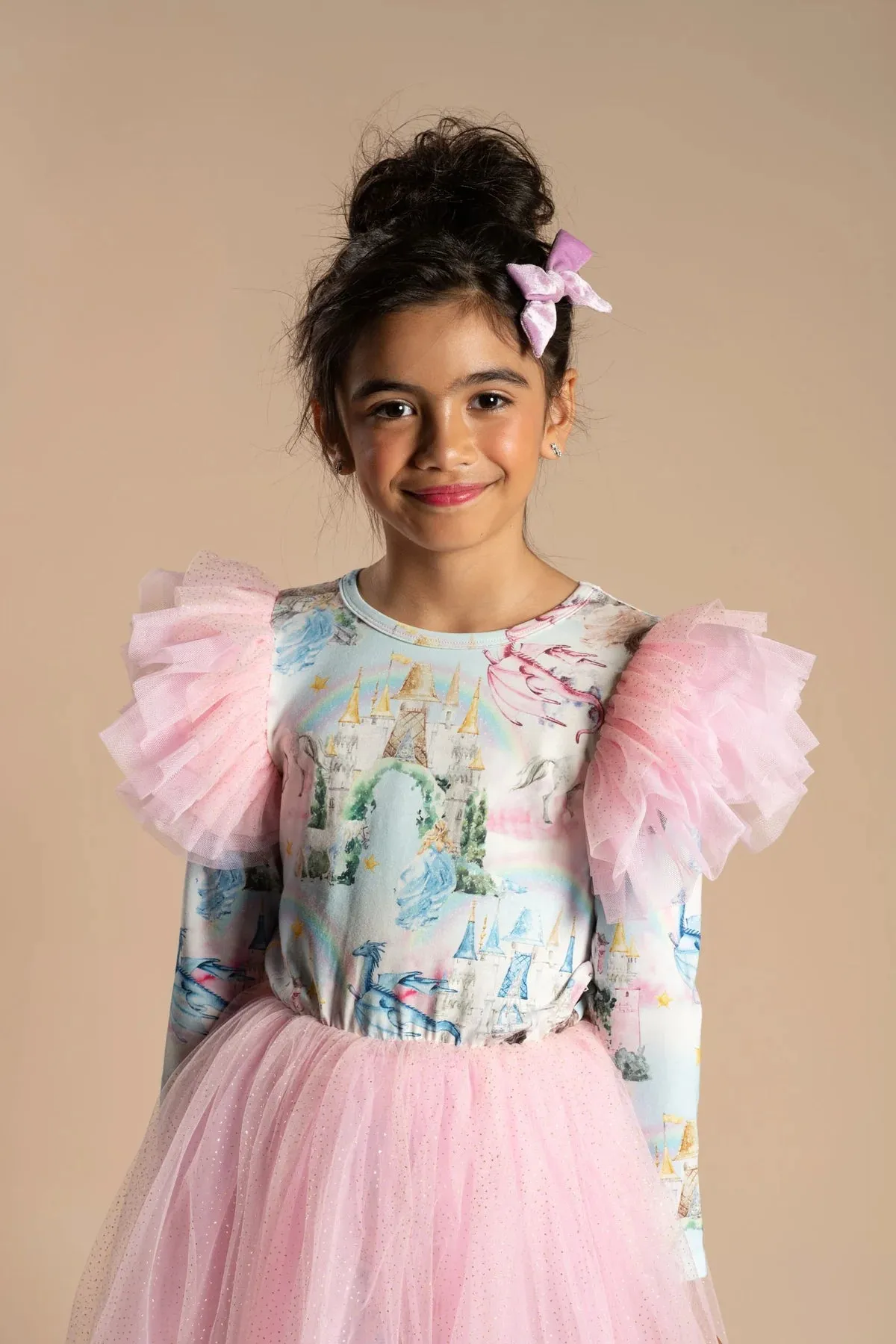 ROCK YOUR KID | FAIRY TALES LONG SLEEVE FLOUNCE DRESS