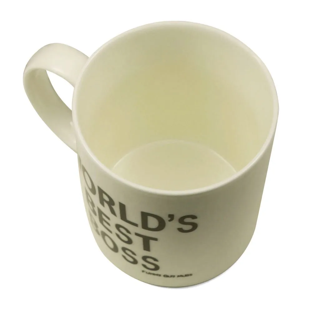 World's Best Boss Classic White Mugs Funny Middle Finger Coffee Ceramic Cup And Mug Travel Coffee Mugs